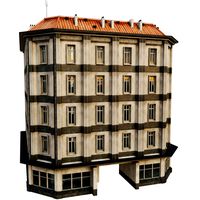 Building Skyscraper City Town Downtown Office Space Work Street