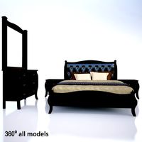 Bed dark gold