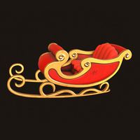 Environment - Christmas Santa Claus Sleigh