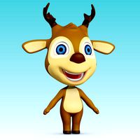 Cartoon Deer No Rig
