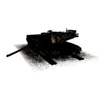 Burned out M1 Abrams