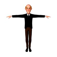 Man Cartoon Professor 01