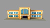 School Building Cartoon
