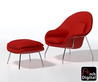 Saarinen Womb Chair 3D Model
