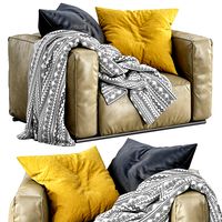 Poliform Leather Armchair SHANGAI