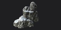 Snowy Cliff Rock 001