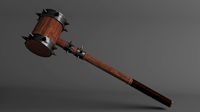 Medieval mace low poly