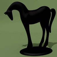 Horse Statuette Modern Minimalism