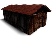 Wooden barn