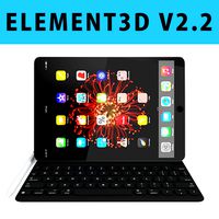 E3D - iPad Pro 10.5 Inch + Type Cover + Apple Pencil 2017