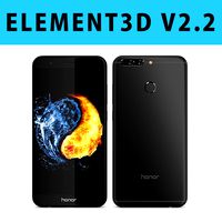 E3D - Huawei Honor 8 Pro Black