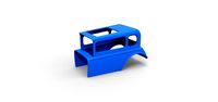 Diecast shell model for Hot rod mud dragster Scale 1 to 12