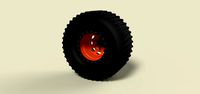 Rear wheel from Dirt dragster