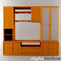 TV Furniture Wall System 04