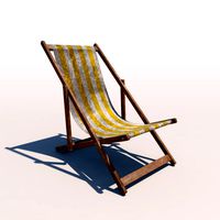 Deck Chair - Yellow - Weathered