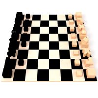 Bauhaus chess game Schachspiel
