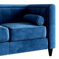 Taylor Light Blue Velvet Loveseat