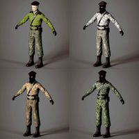Terrorist separatist 3d model pack