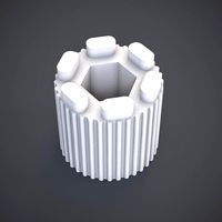 Ribbed Knob - 3D Print