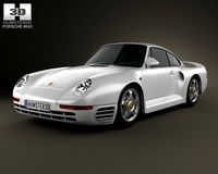 Porsche 959 1986 3D Model