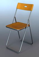 Foldable plastic chair
