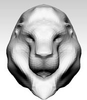 Lion head base mesh