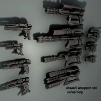 Phase Blasters SET one.blend