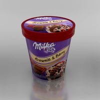 Ice cream Milka Brownie and Berry