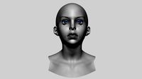 Stylized Female Head v2