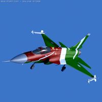JF17 Thunder Display Aircraft Low poly 3D Model