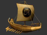 Ancient egyptian ship