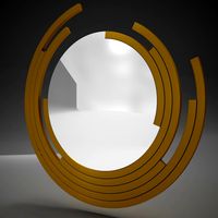 Mirror Modern Rounded Aztec
