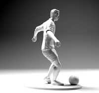 Footballer 02 Footstrike 03 Stl 3D print model