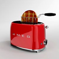 Smeg Toaster Red TSF01RDEU