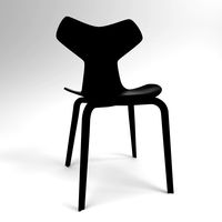 Fritzhansen Grand Prix wooden legs black
