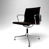 Vitra Aluminium Chairs EA 103 chocolate