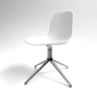 Normann Form Swivel Chair white aluminum