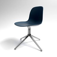 Normann Form Swivel Chair blue aluminum