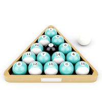 Wood Pool Triangle and Ball Set
