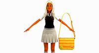 Teenage Girl Student 4c (Sweater Vest)