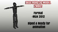 Base Robo 3D Model Biped