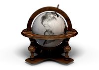 Antique World Globe Model