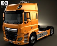 DAF CF Tractor Truck 2013 3D Model