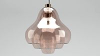 Large Carlo Nason Three Shade Glass Pendant Lamp