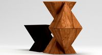 Mauro Mori Piramidi side tables