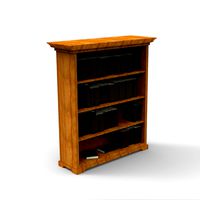 Bookshelf with books