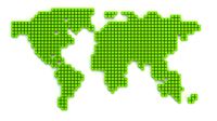 World map cubes