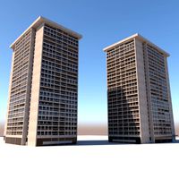 Century Towers VRAY