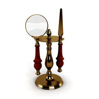 Magnifying Glass Desk Set