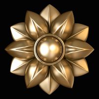 cnc flower rosette